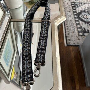 Clip On Bag Strap (Navy, gray, blue design)